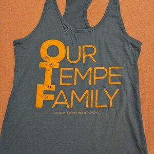 Our Tempe Fitness OTF Orangetheory Fitness Grey Large Racerbank Tank Top